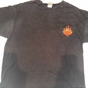 Vintage Harley Davidson Flame Pocket Tee Shirt - Greater Denver Colorado